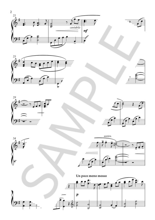 「同じ時を生きて」ピアノソロ楽譜